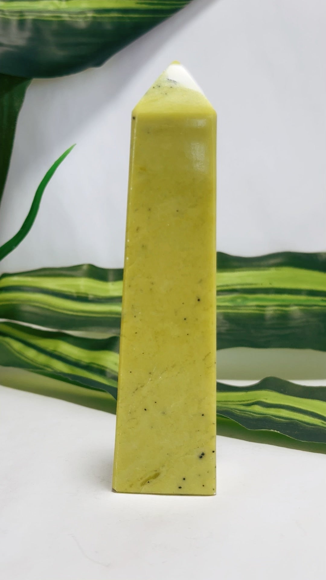 Jade With Hematite Tower 244g