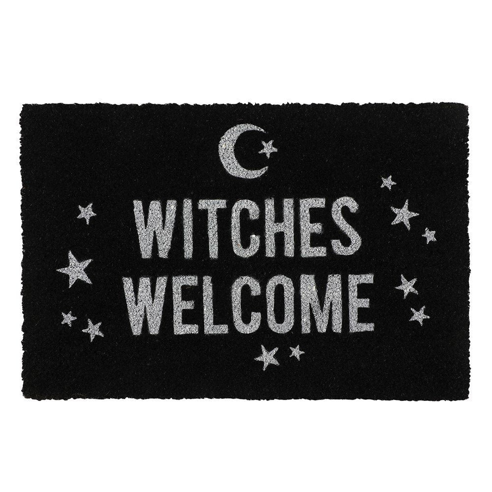 Door Mat - Black Witches Welcome
