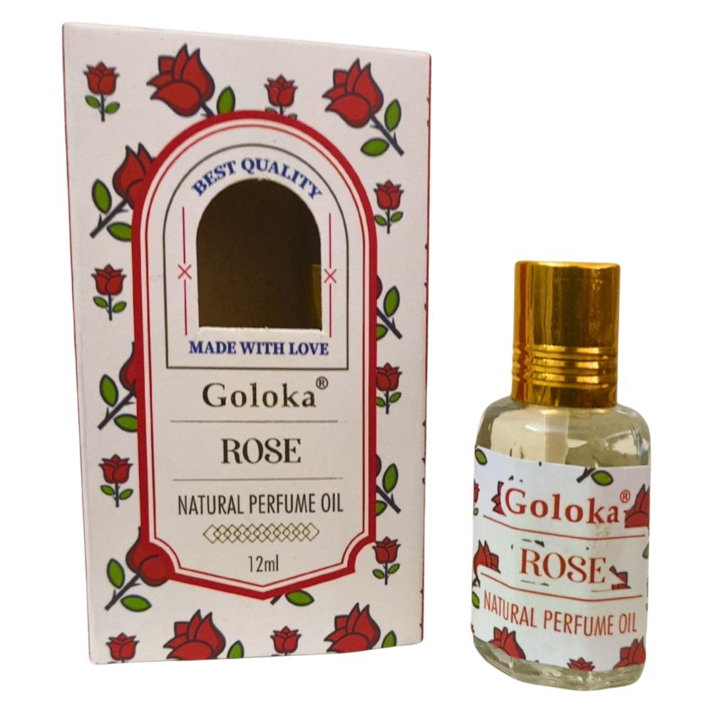 Rose Natural Perfume Oil 12ml Goloka
