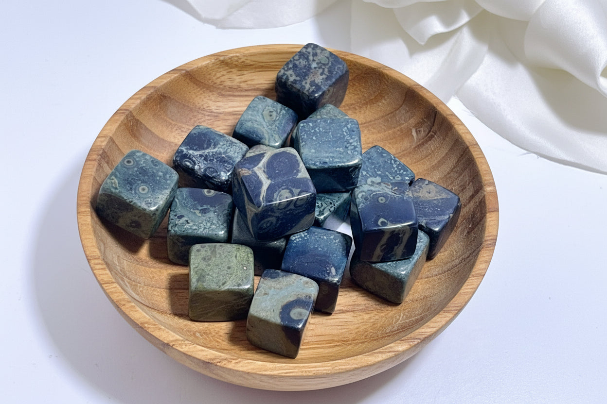 Kambaba Jasper Cube Tumble