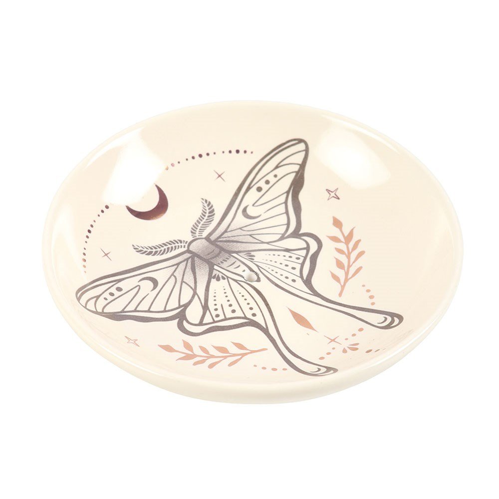 Luna Moth Ceramic Incense Holder