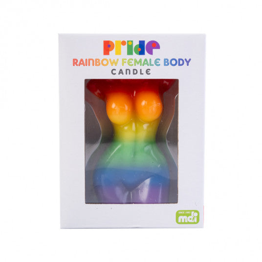 Female Body Candle Rainbow Pride