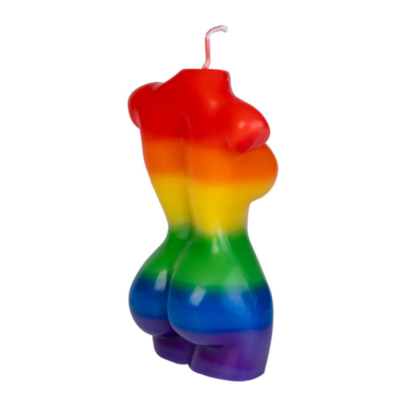 Female Body Candle Rainbow Pride