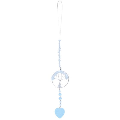 Opalite Tree of Life + Heart Hanging