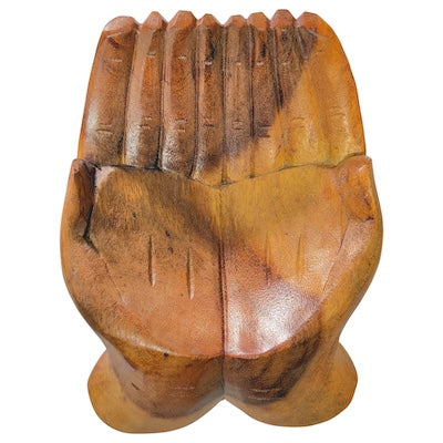 25cm Light Wooden Hands Bowl