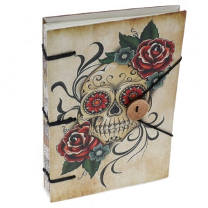 Skull with Rose Paper Journal