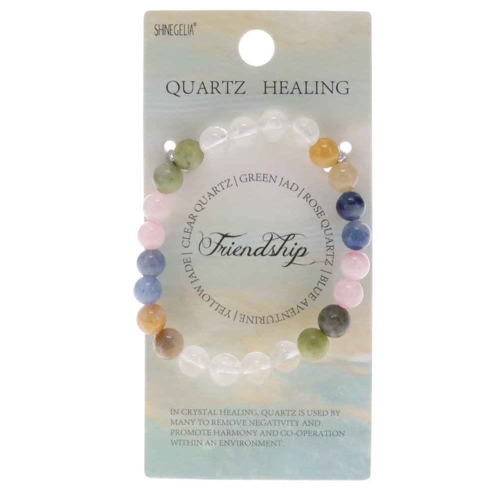 Friendship Quartz Healing Bracelet 8mm