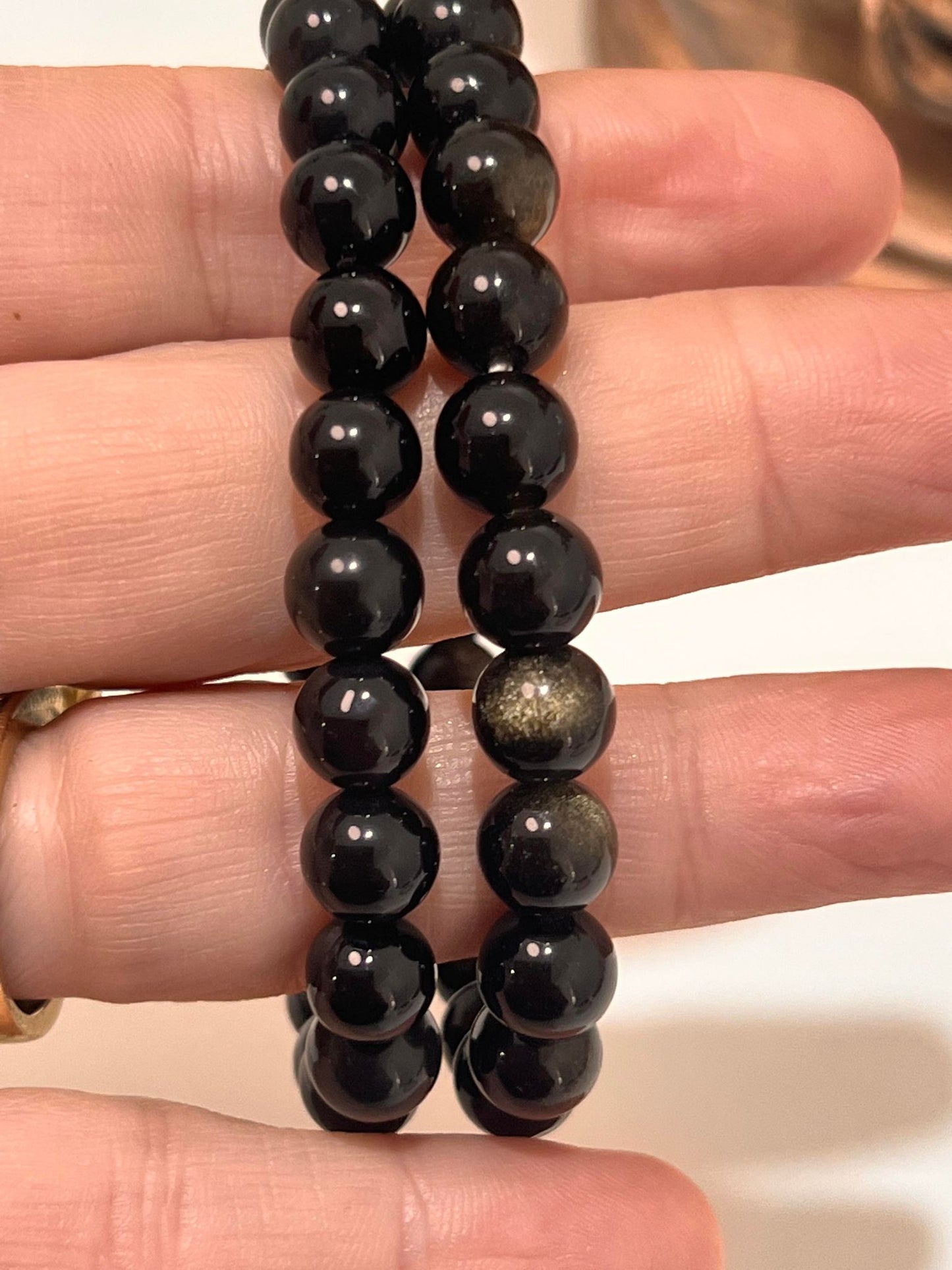 Golden Obsidian Bracelet 12mm