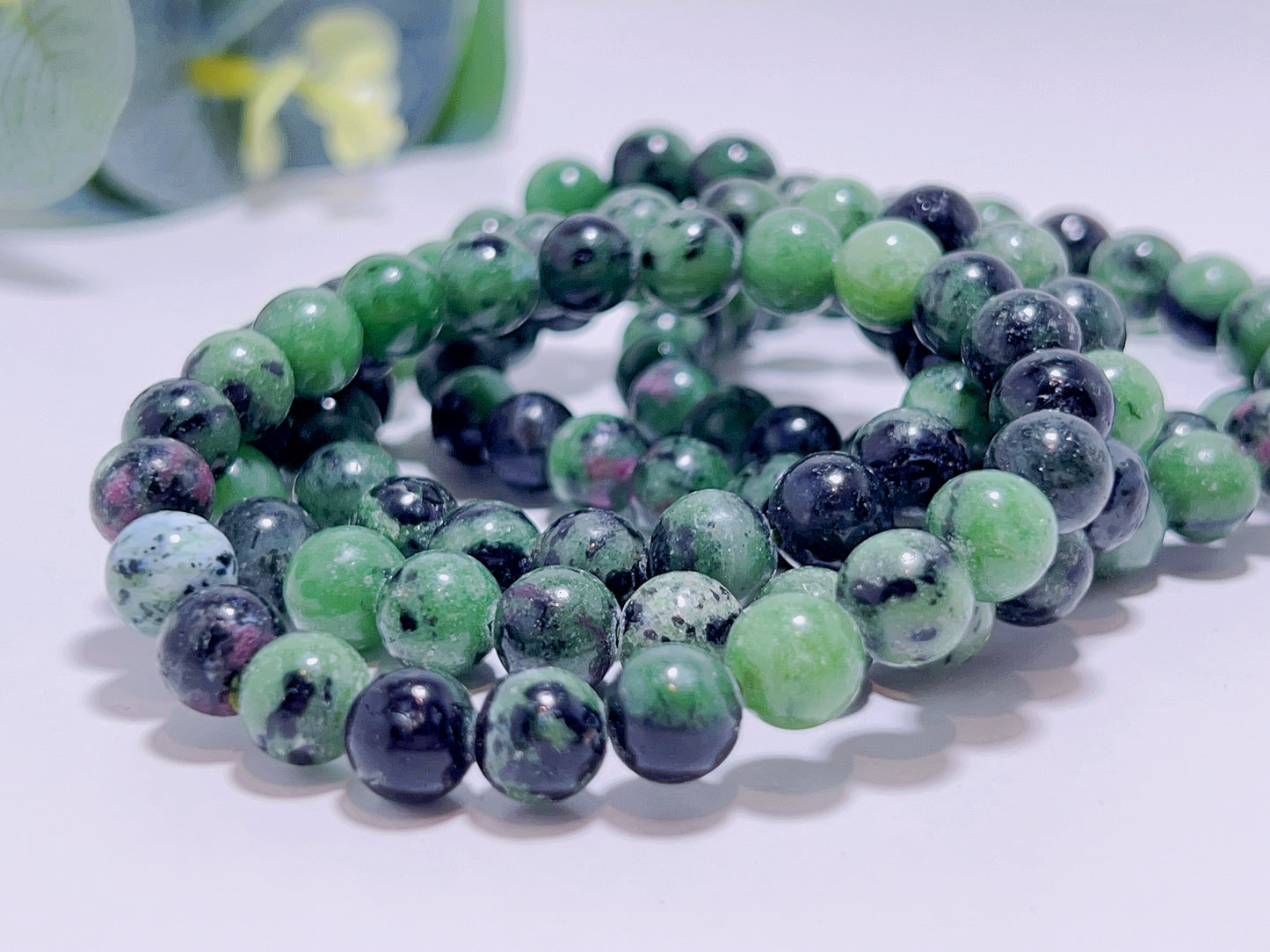 Ruby Zoisite Bracelet 8mm