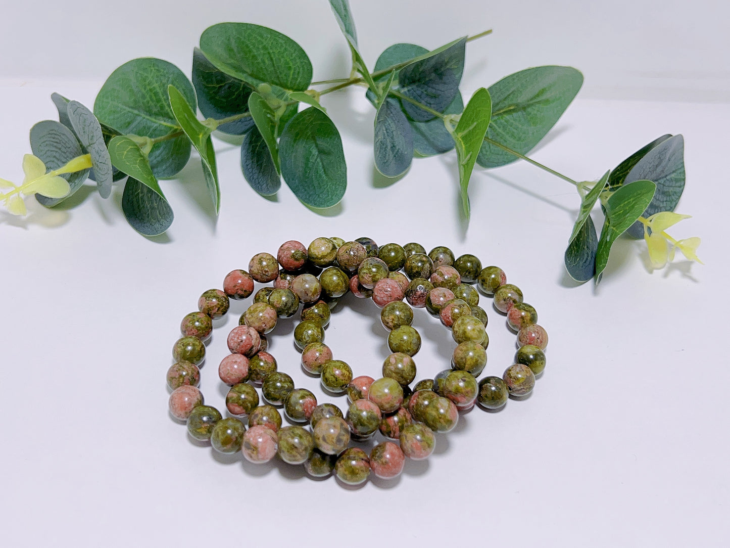 Unakite Bracelet 10mm