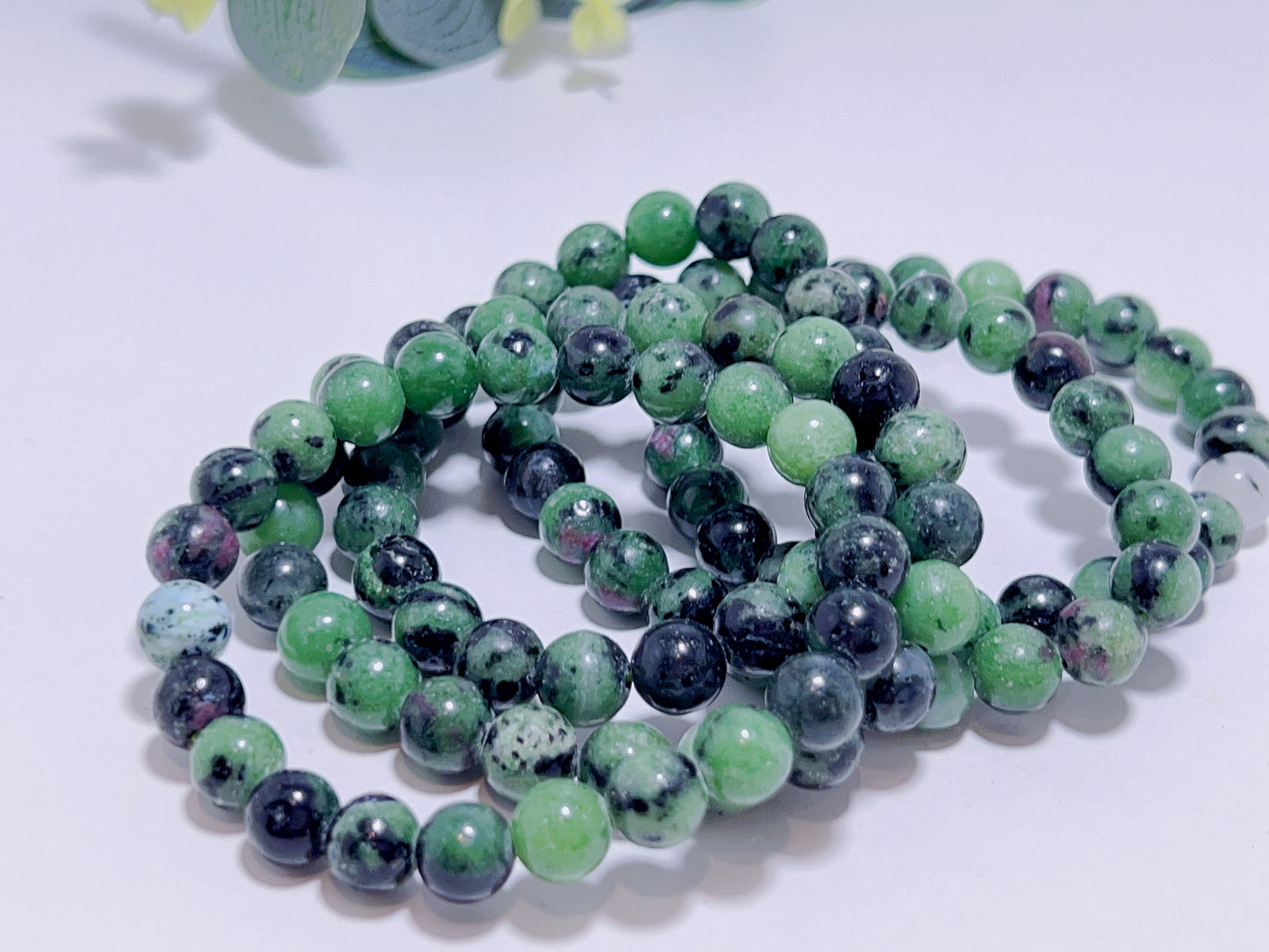 Ruby Zoisite Bracelet 8mm