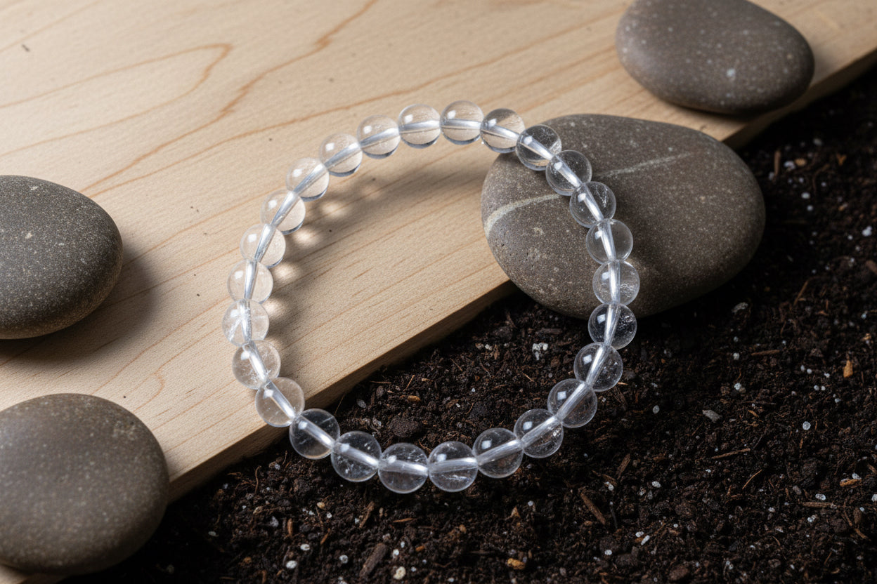 Clear Quartz Bracelet 13mm
