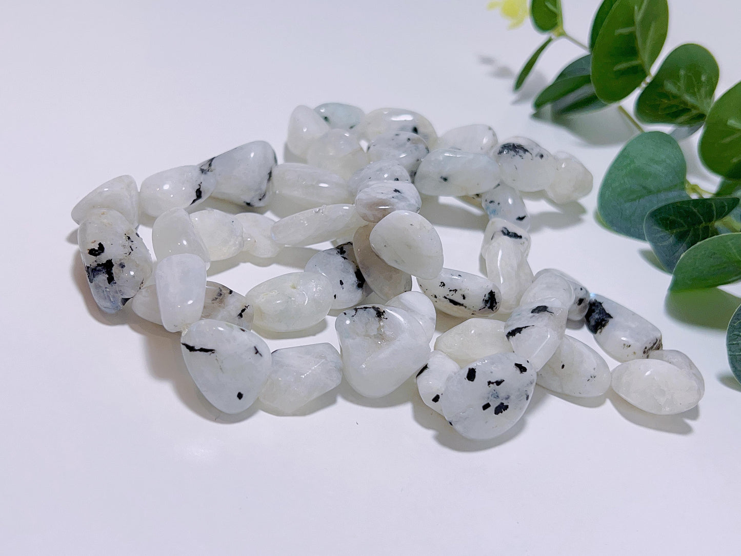 Rainbow Moonstone Chunky Bracelet