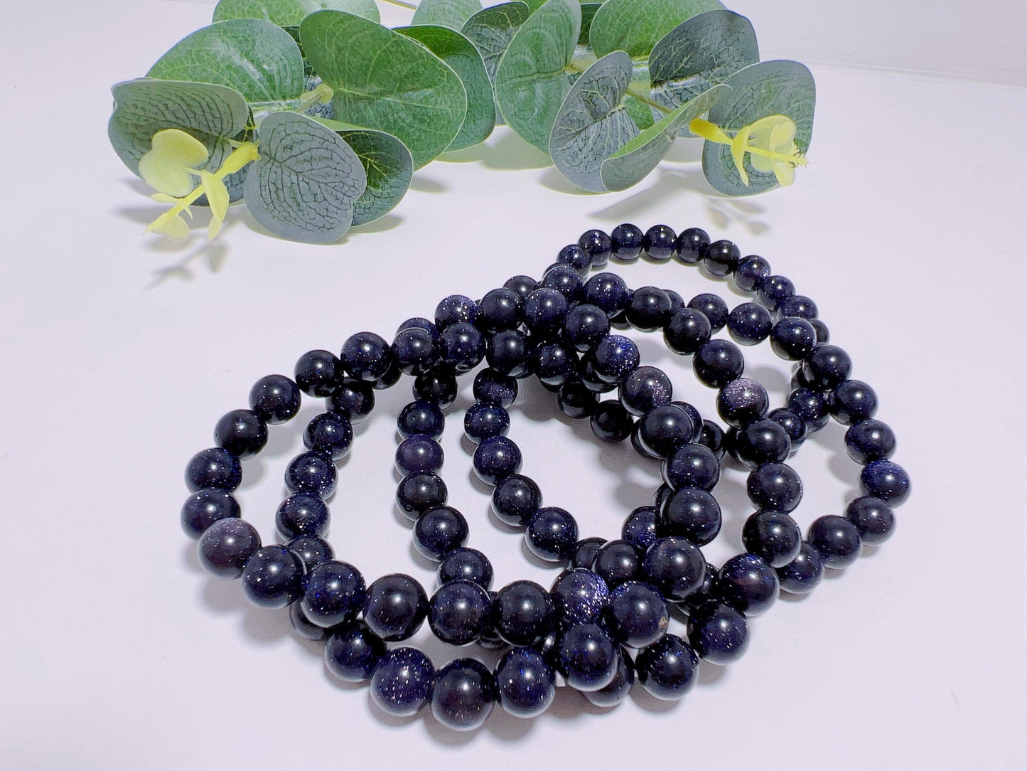 Blue Sandstone Bracelet 8mm