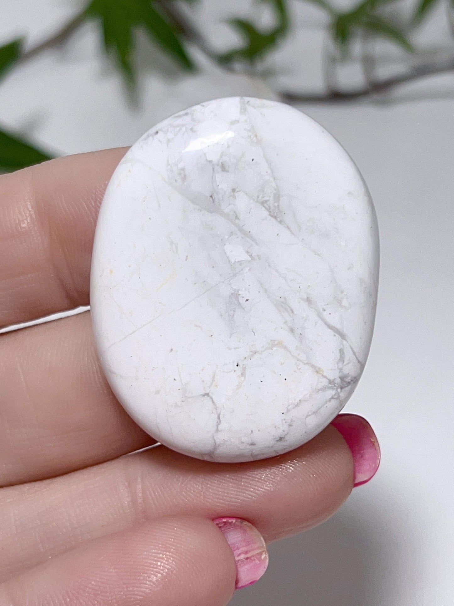 Howlite Worry Stone