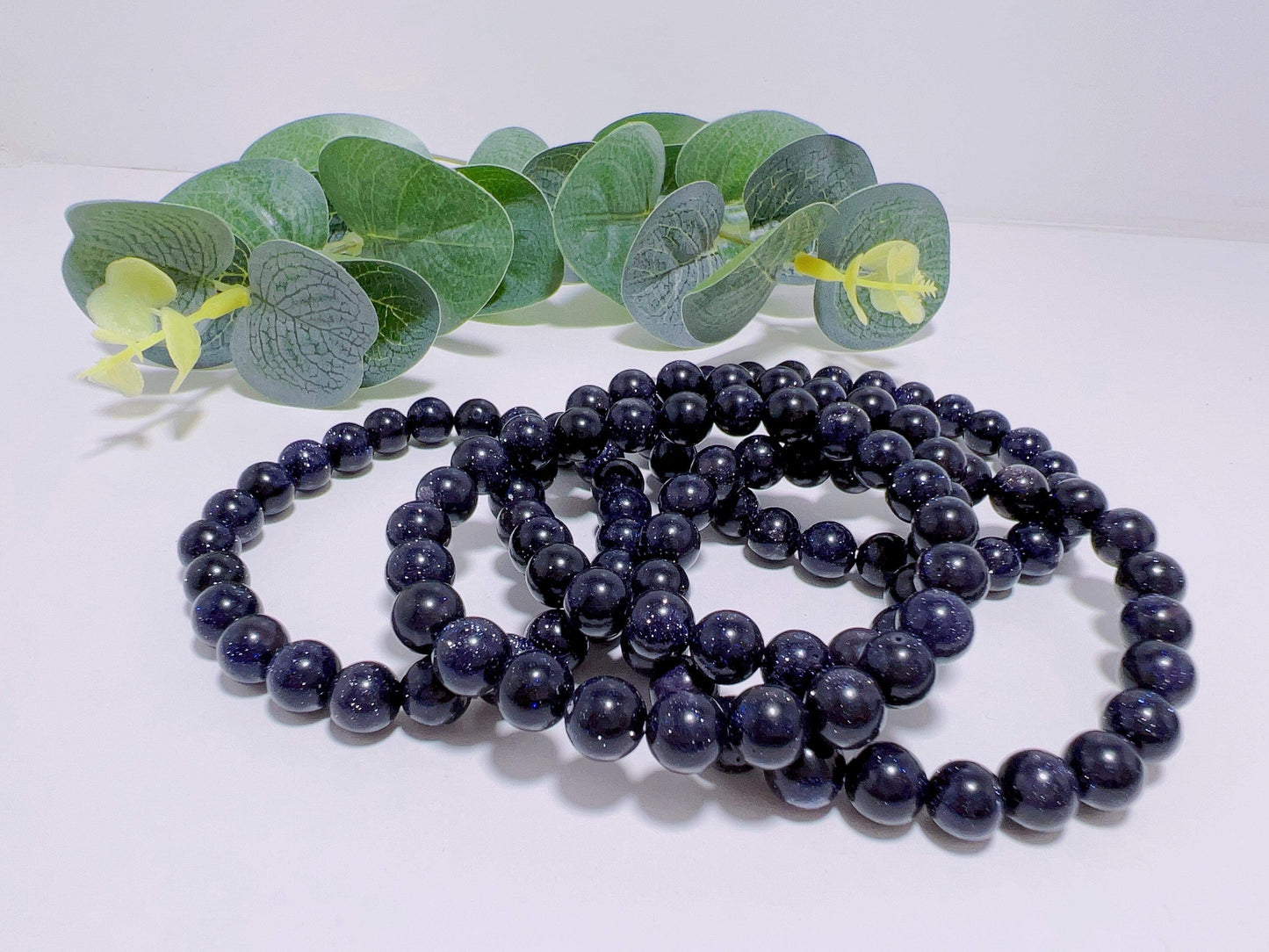 Blue Sandstone Bracelet 8mm