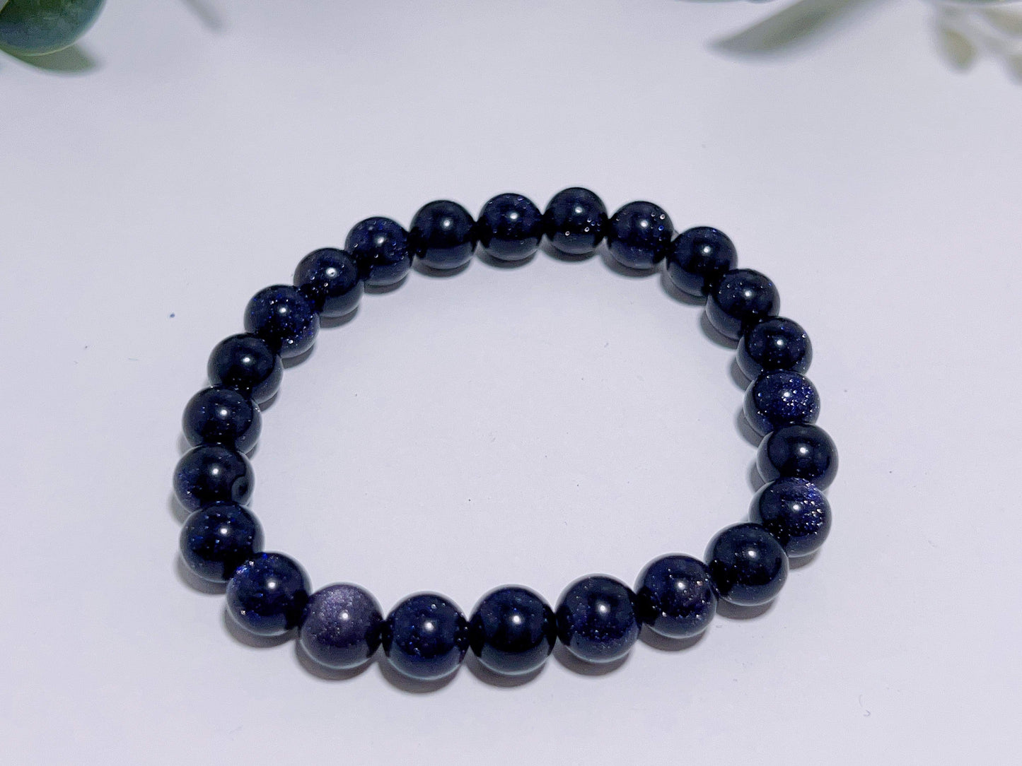 Blue Sandstone Bracelet 8mm