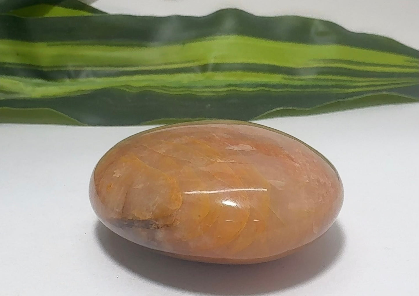 Peach Moonstone  Palm Stone 98g
