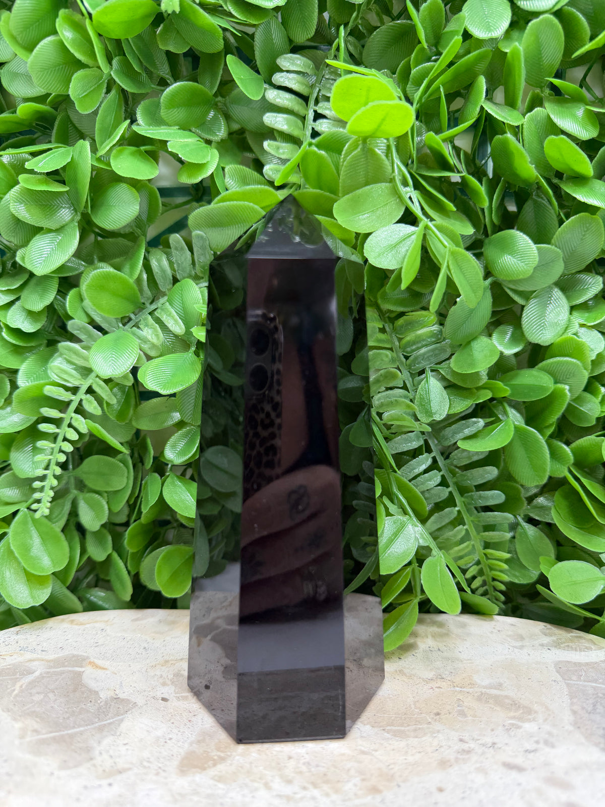Black Obsidian Tower | Protection • Grounding • Strength