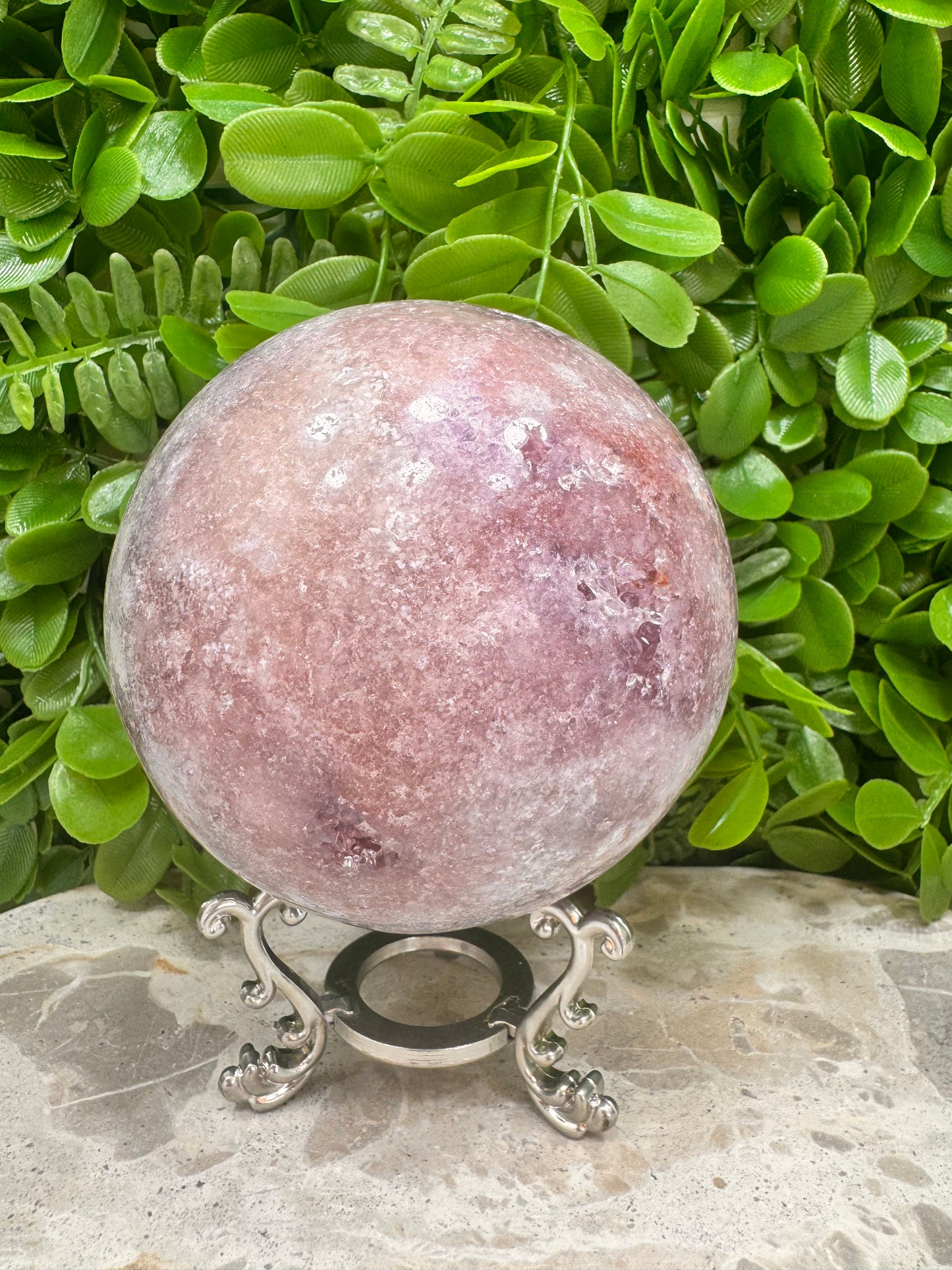 Pink Amethyst Sphere1496g