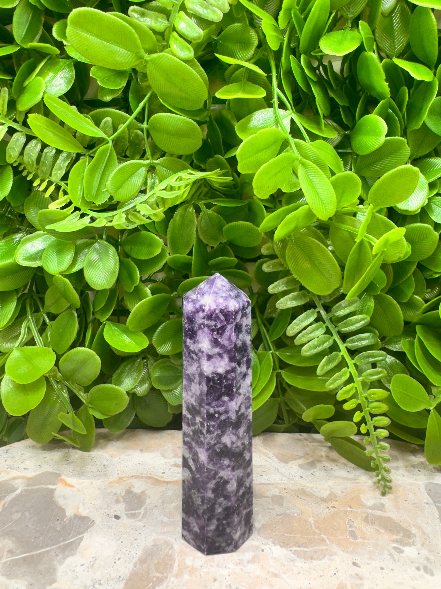lepidolite Point 126g