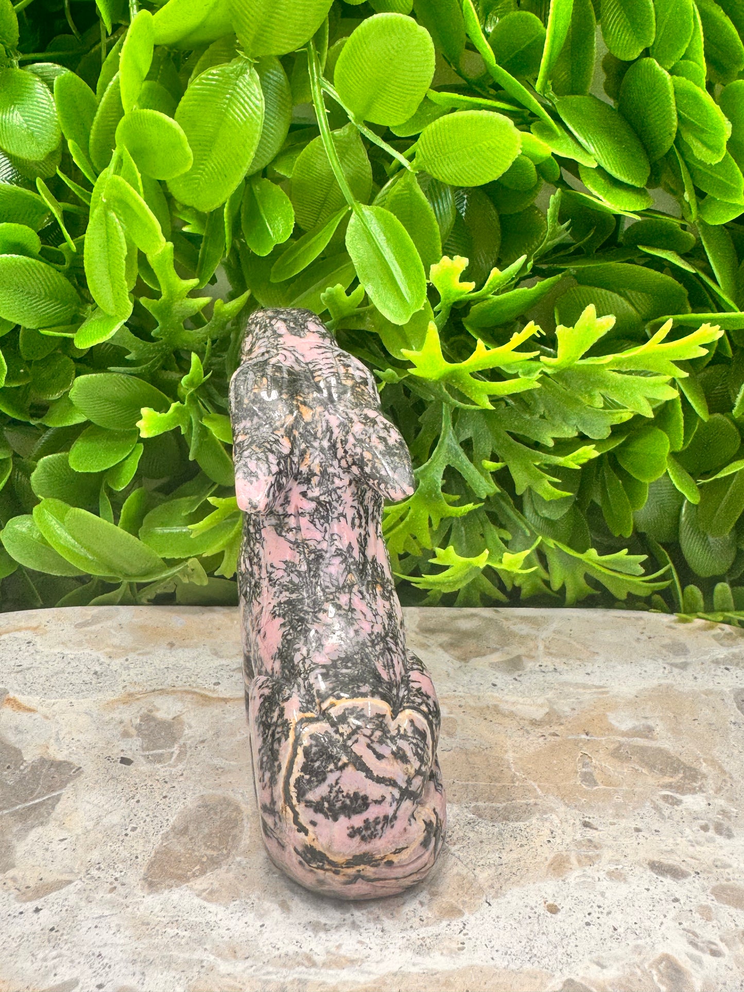 Rhodonite Wolf 338g