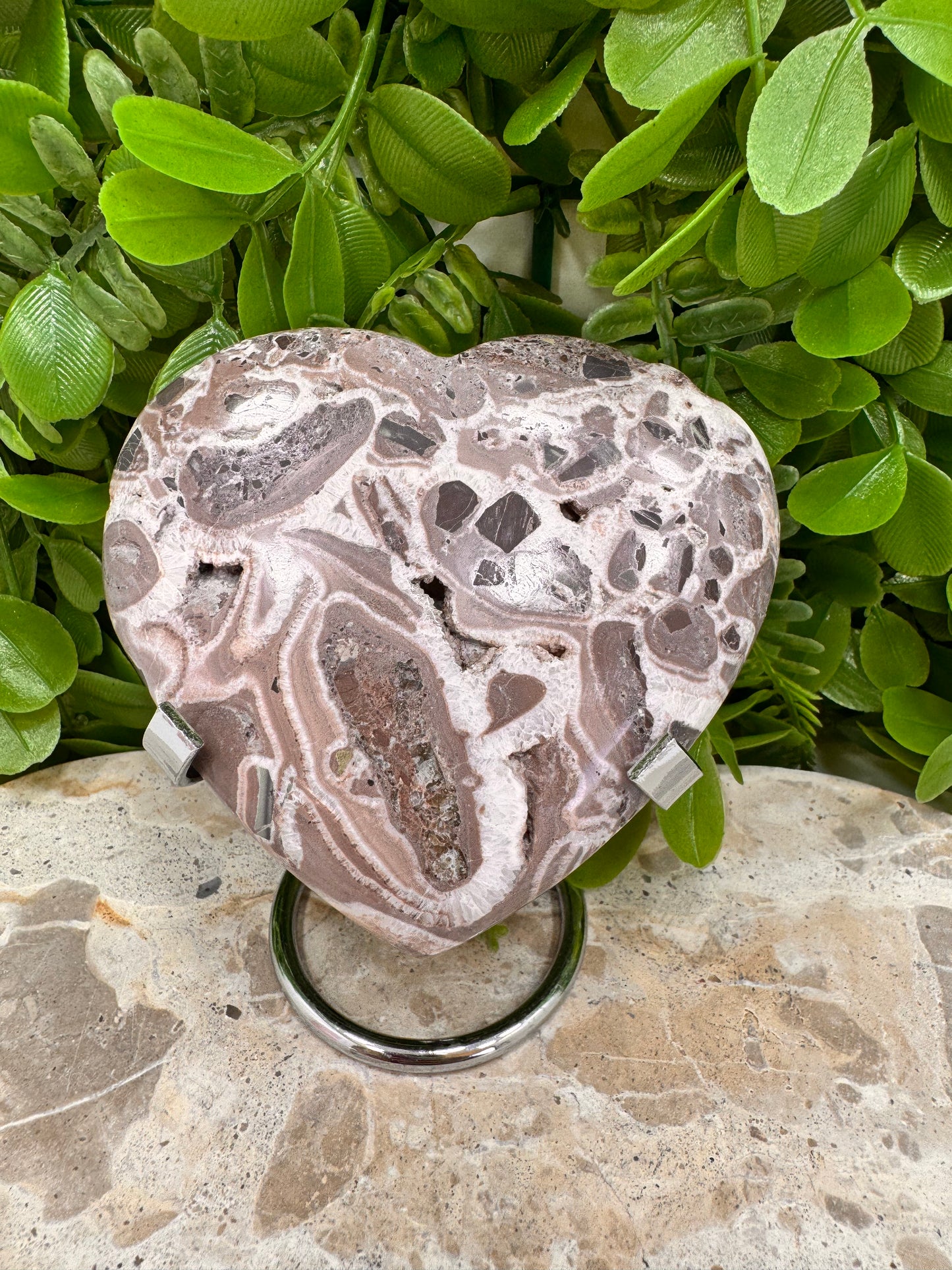 Chocolate Aragonite Heart 396g