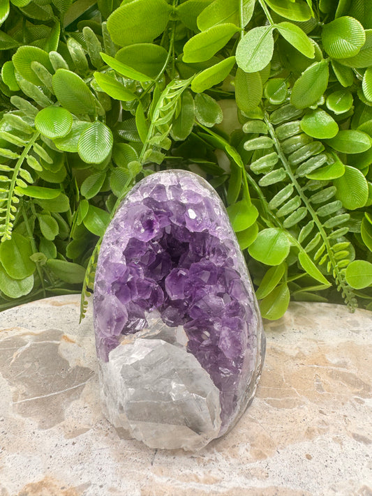 Amethyst Cave with Calcite 550g