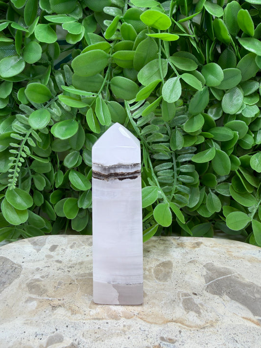 Smokey Pink Mangano Tower | Love • Compassion • Calm