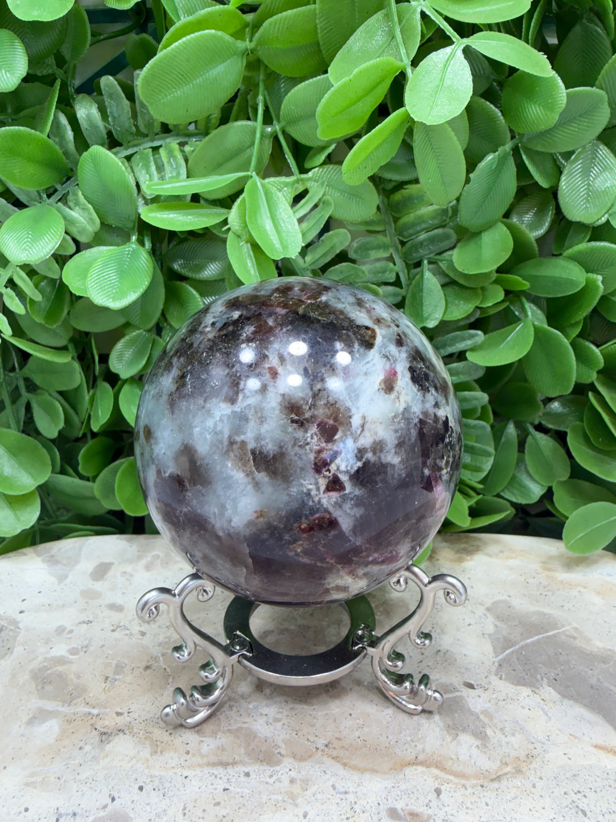 Unicorn Stone Sphere 546g | Calm • Love • Positivity