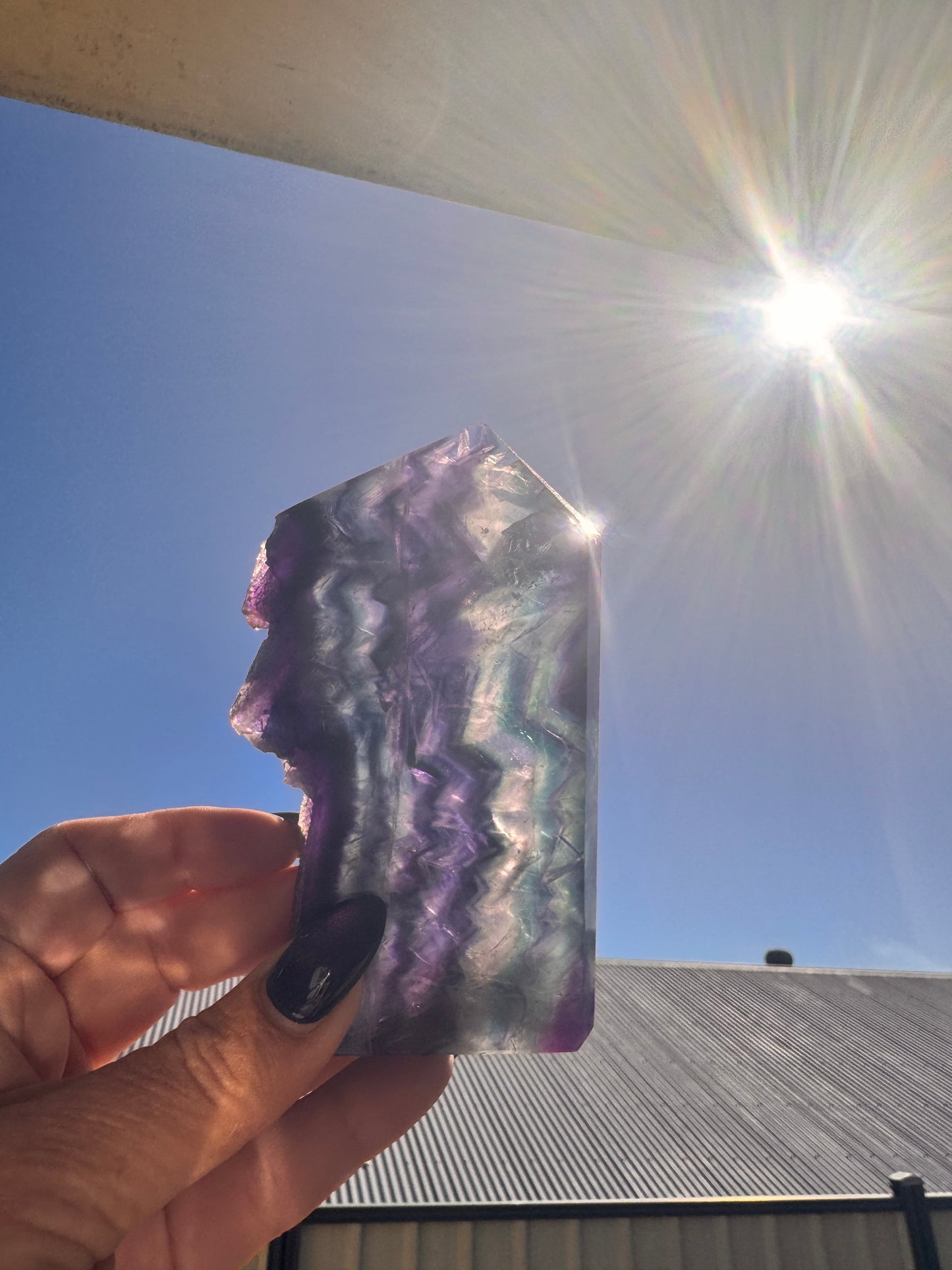 Fluorite Tower Freeform 366g