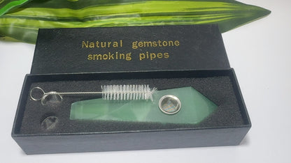Green Aventurine Gemstone Pipe