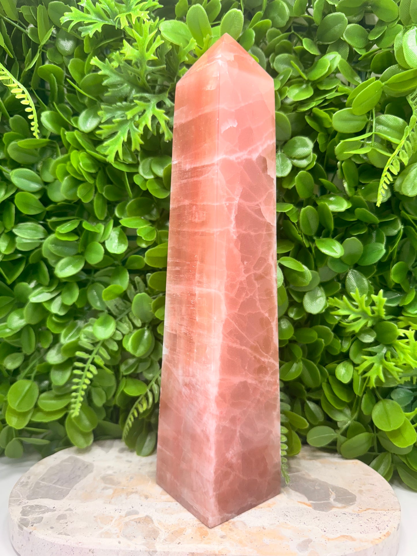 Rose Calcite Tower 1960g