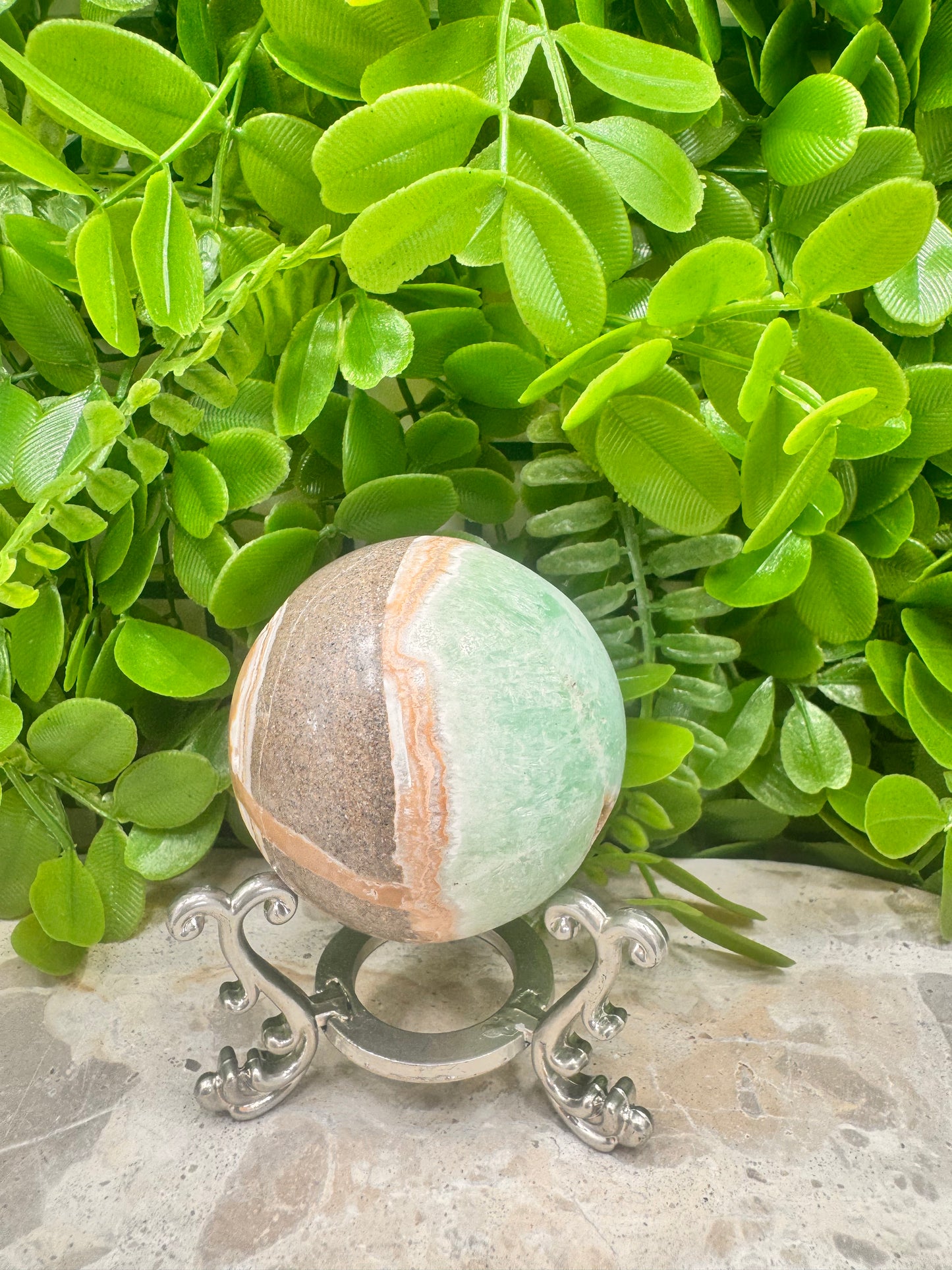 Caribbean Calcite Sphere 302g