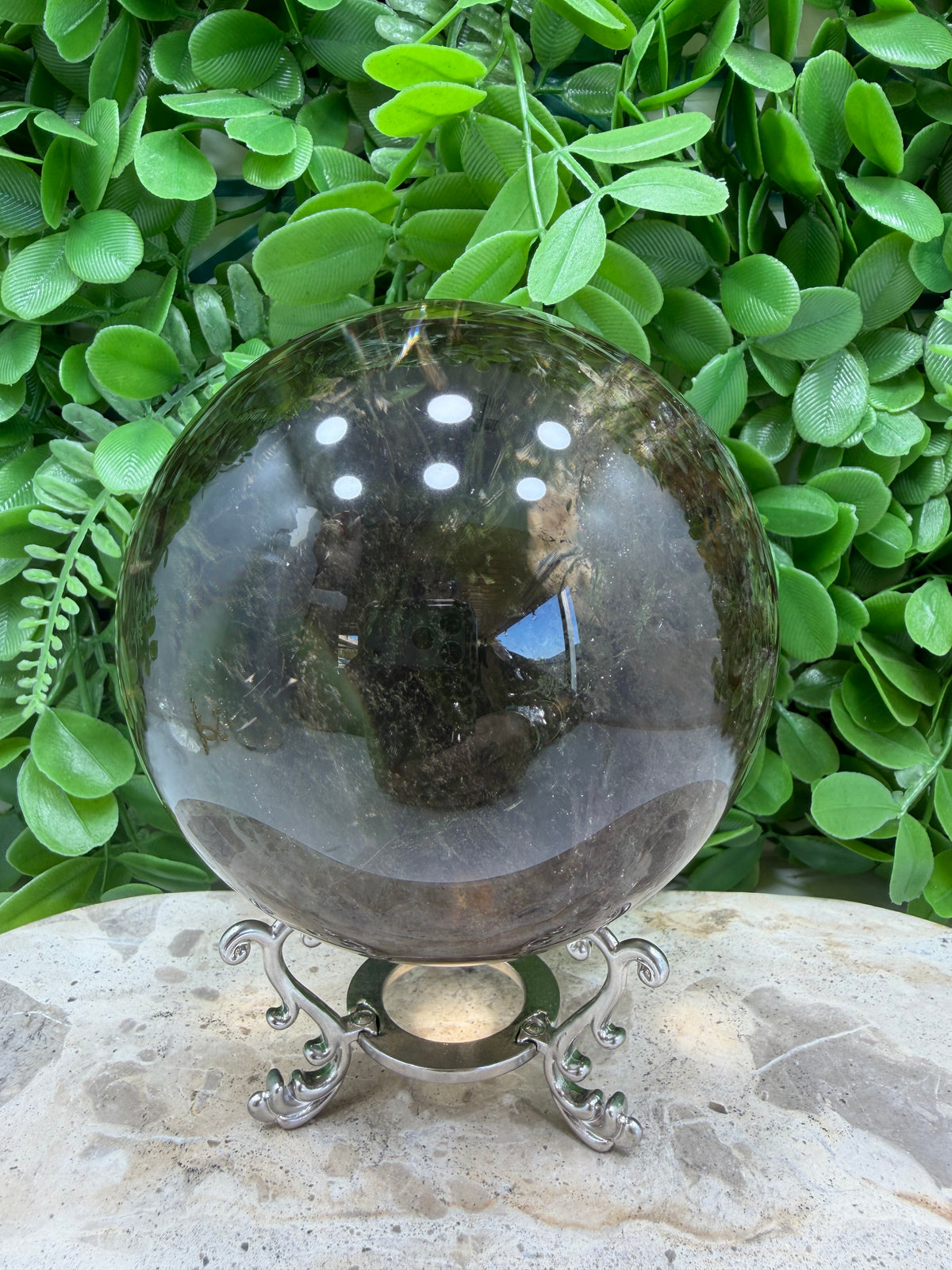 Smokey Quartz Sphere 1596g | Grounding • Protection • Calm