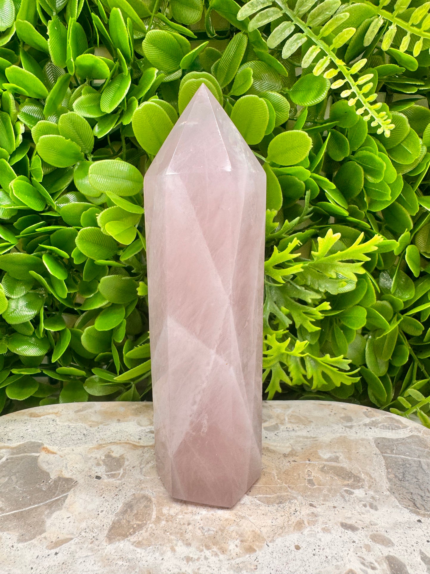 Lavender Rose Quartz Tower 512g