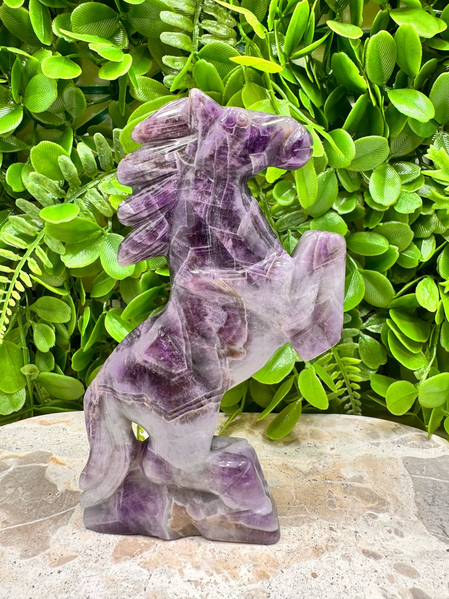 Chevron Amethyst Horse 310g