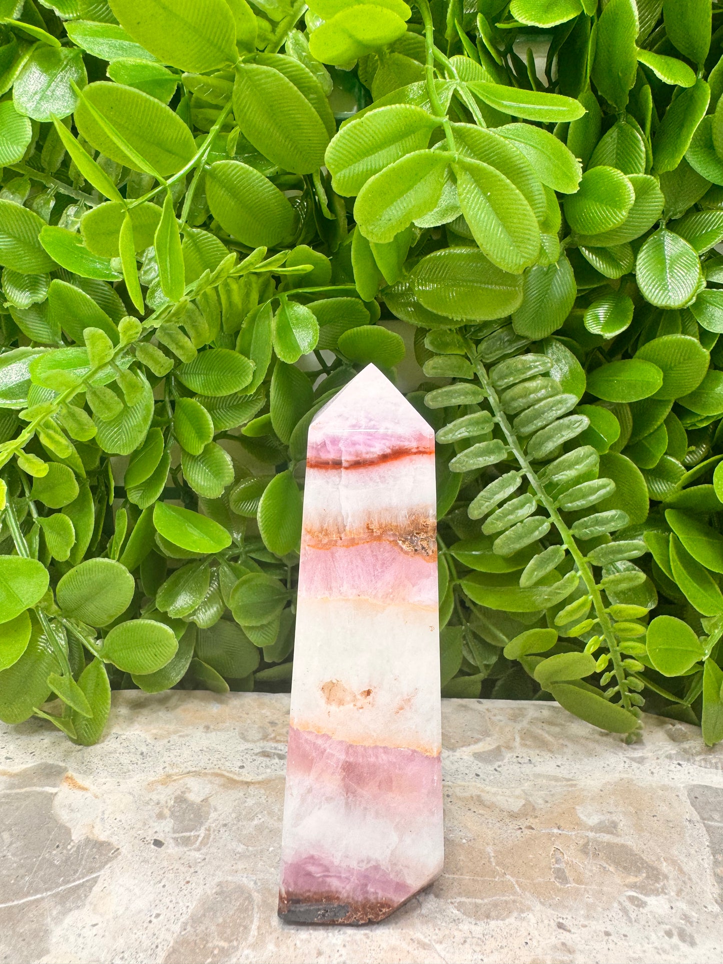Pink Aragonite Tower 274g