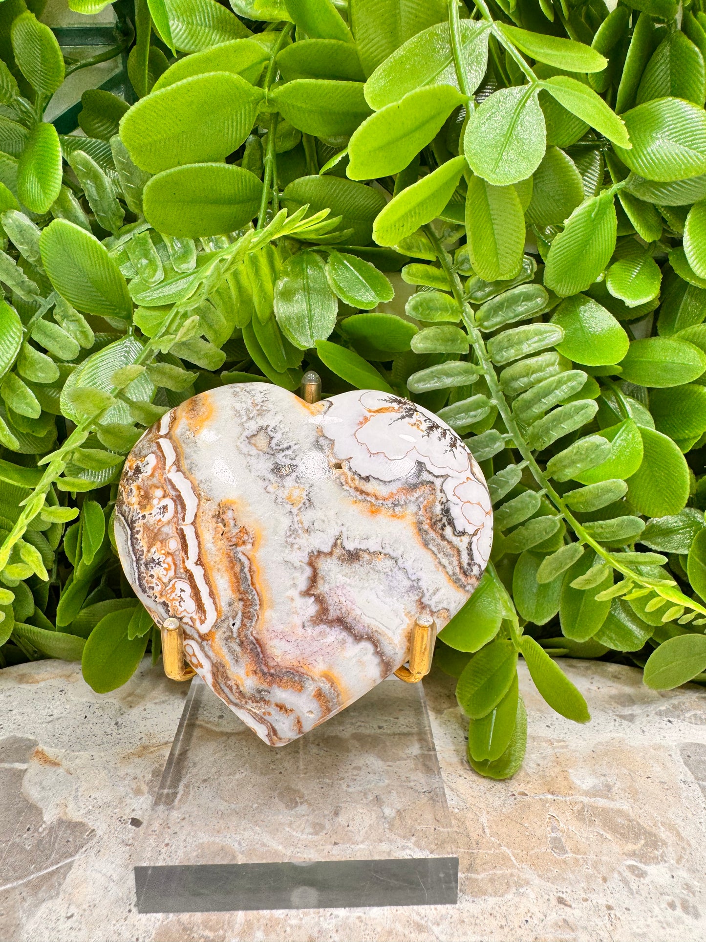 Ocean Root Jasper Heart 160g