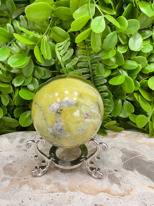 Flower Jade Sphere 388g