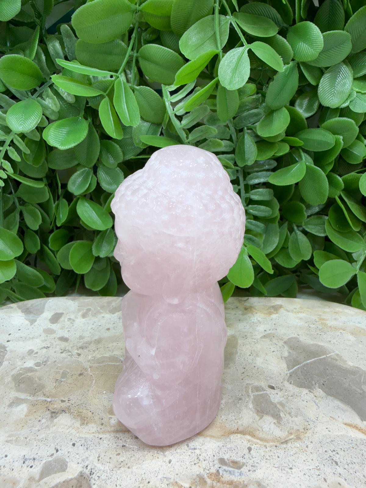 Rose Quartz Buddha 342g | Love • Compassion • Healing