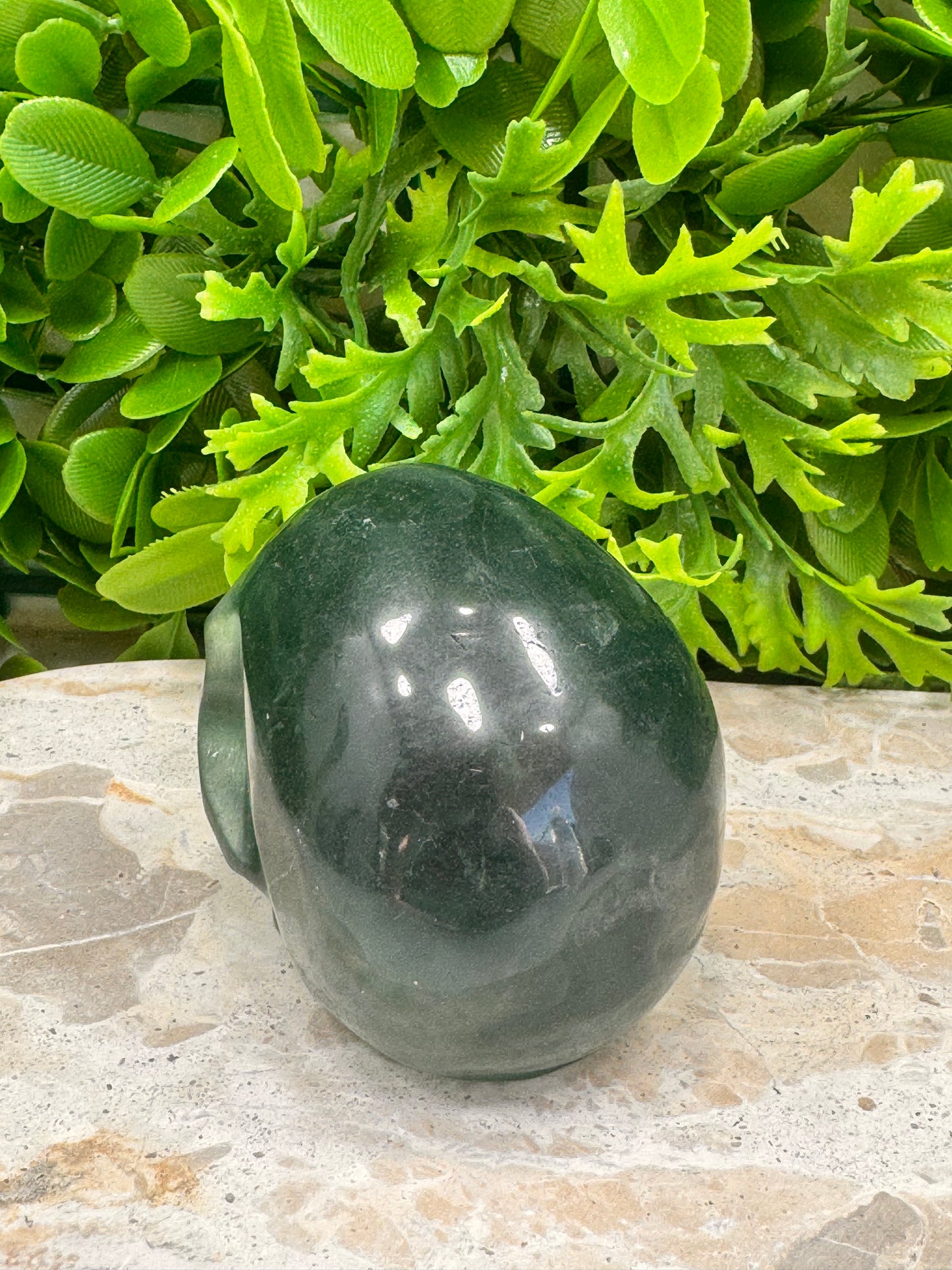 Green Fluorite Skull 522g