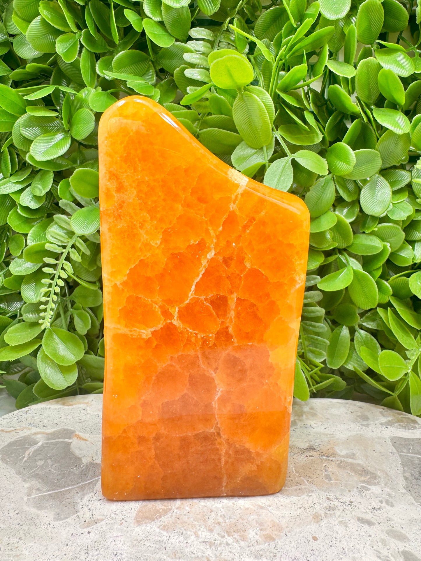 Crystalised Orange Calcite Freeform 788g