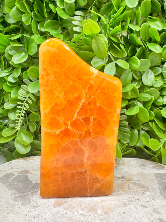 Crystalised Orange Calcite Freeform 788g