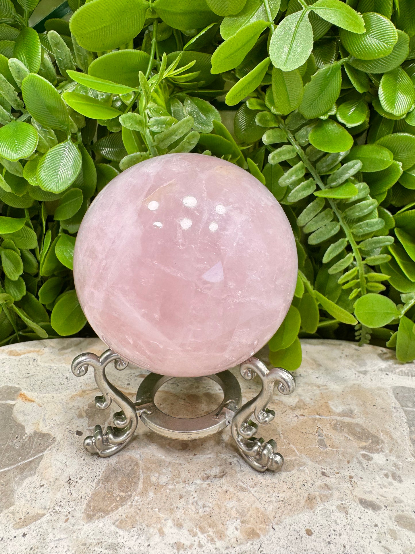 Rose Quartz Sphere 526g