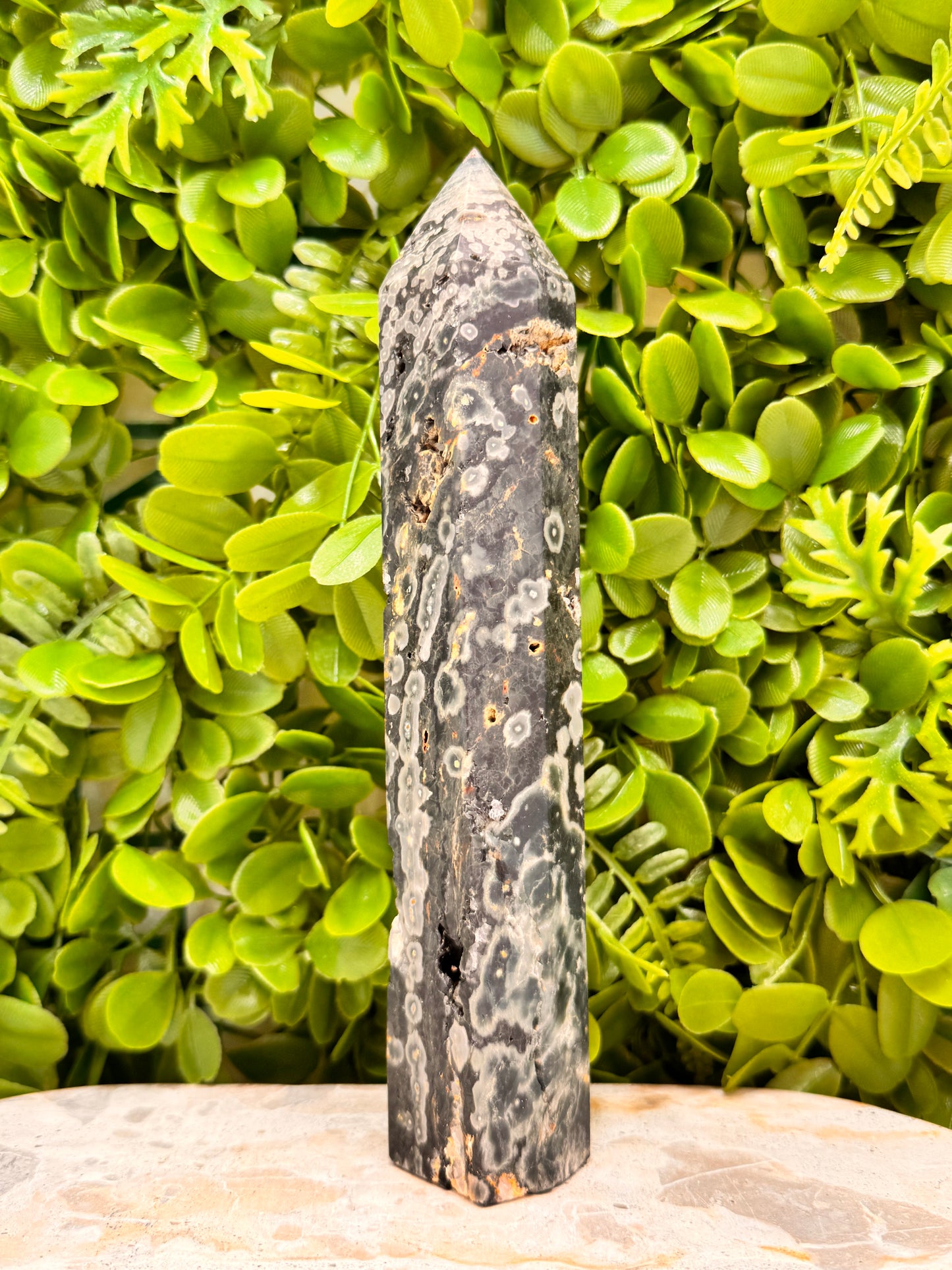 Bubble Ocean Jasper Tower 534g