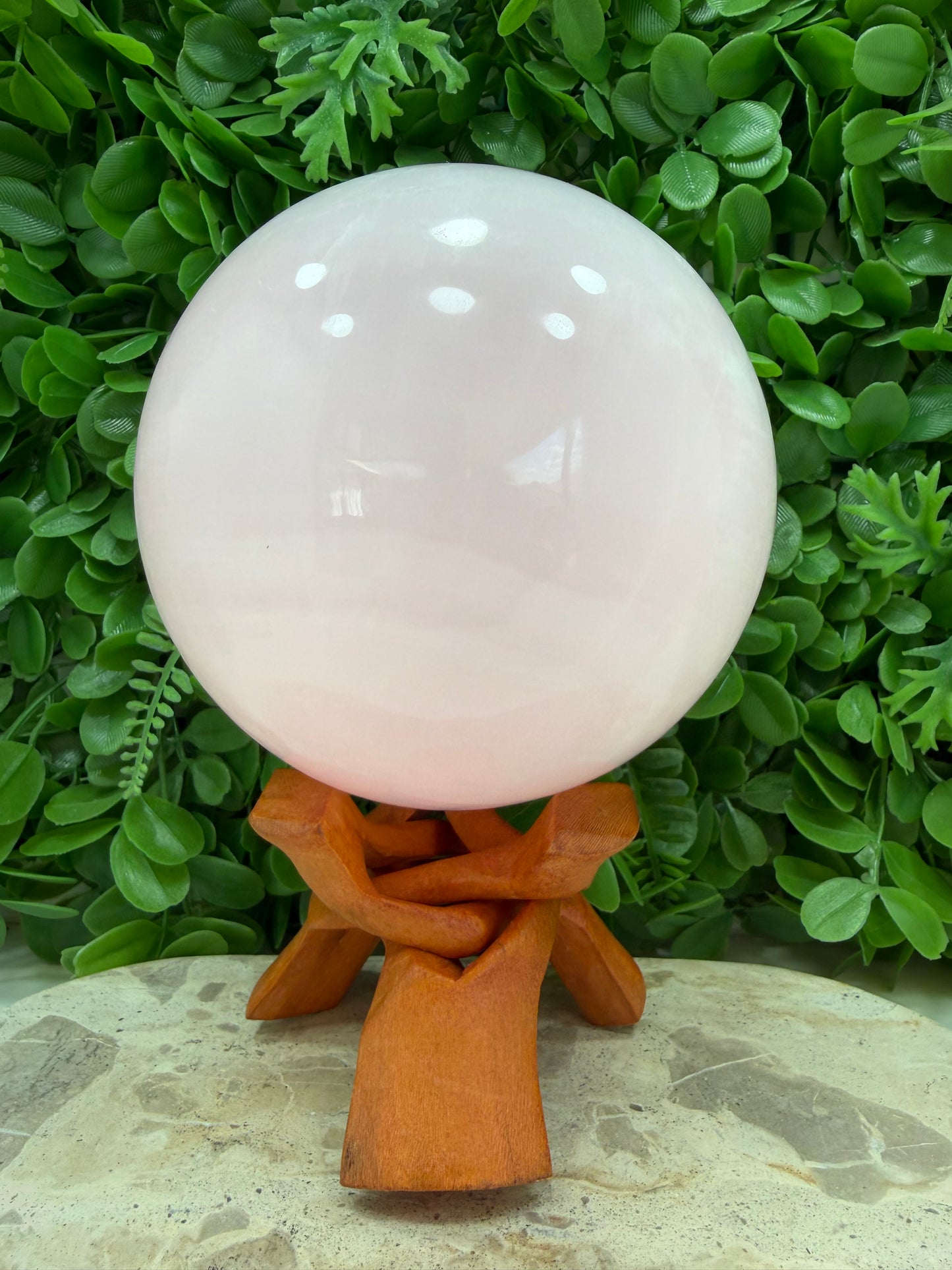 Pink Mangano Sphere UV 3468g