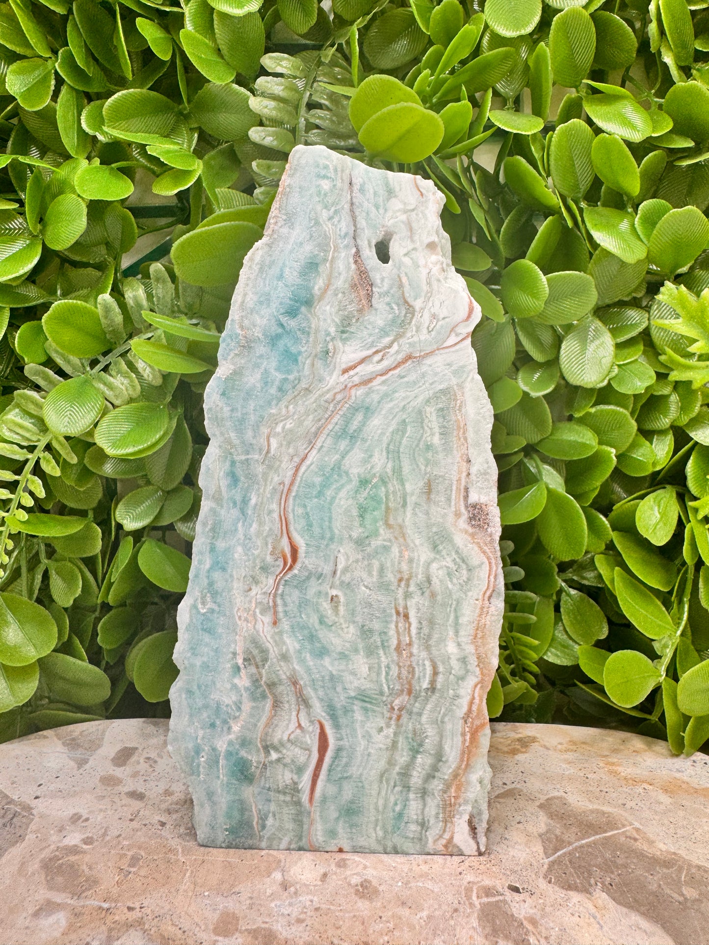 Blue Aragonite Slab 392g