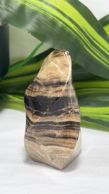 Chocolate Calcite Flame 254g