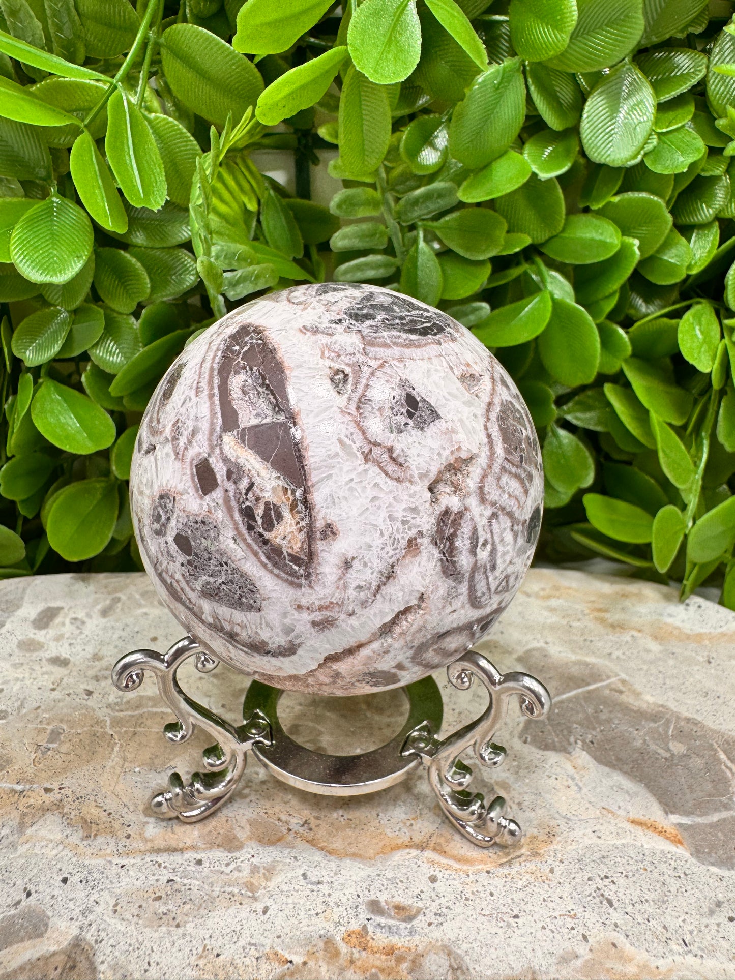 Chocolate Aragonite Sphere 408g